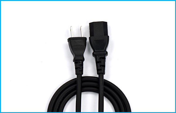 PSE認(rèn)證電源線AC兩扁插帶品字尾