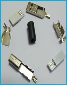 USB B成型線