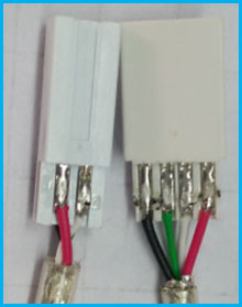 USB B成型線