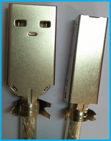 USB B成型線