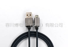 USB MICRO數(shù)據(jù)線魚網(wǎng)編織鋁合金外殼