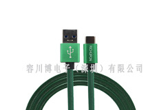 Type-c & USB3.1 1代魚網(wǎng)編織金屬殼綠色
